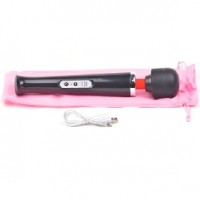 Wand Massager,10-Speed, Rechargeable, BLACK